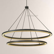 Peral 2-Tier Round Chandelier 60"