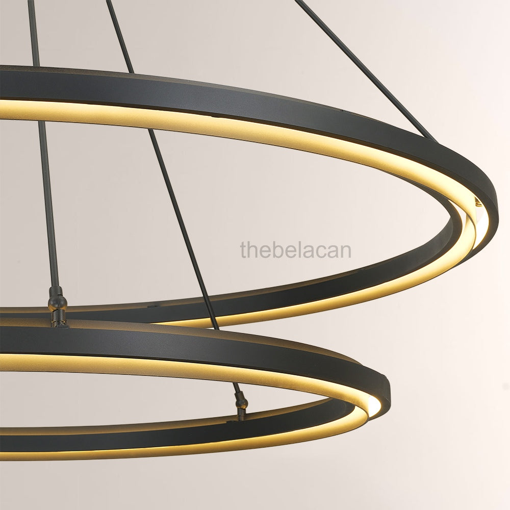 Peral 2-Tier Round Chandelier 60"