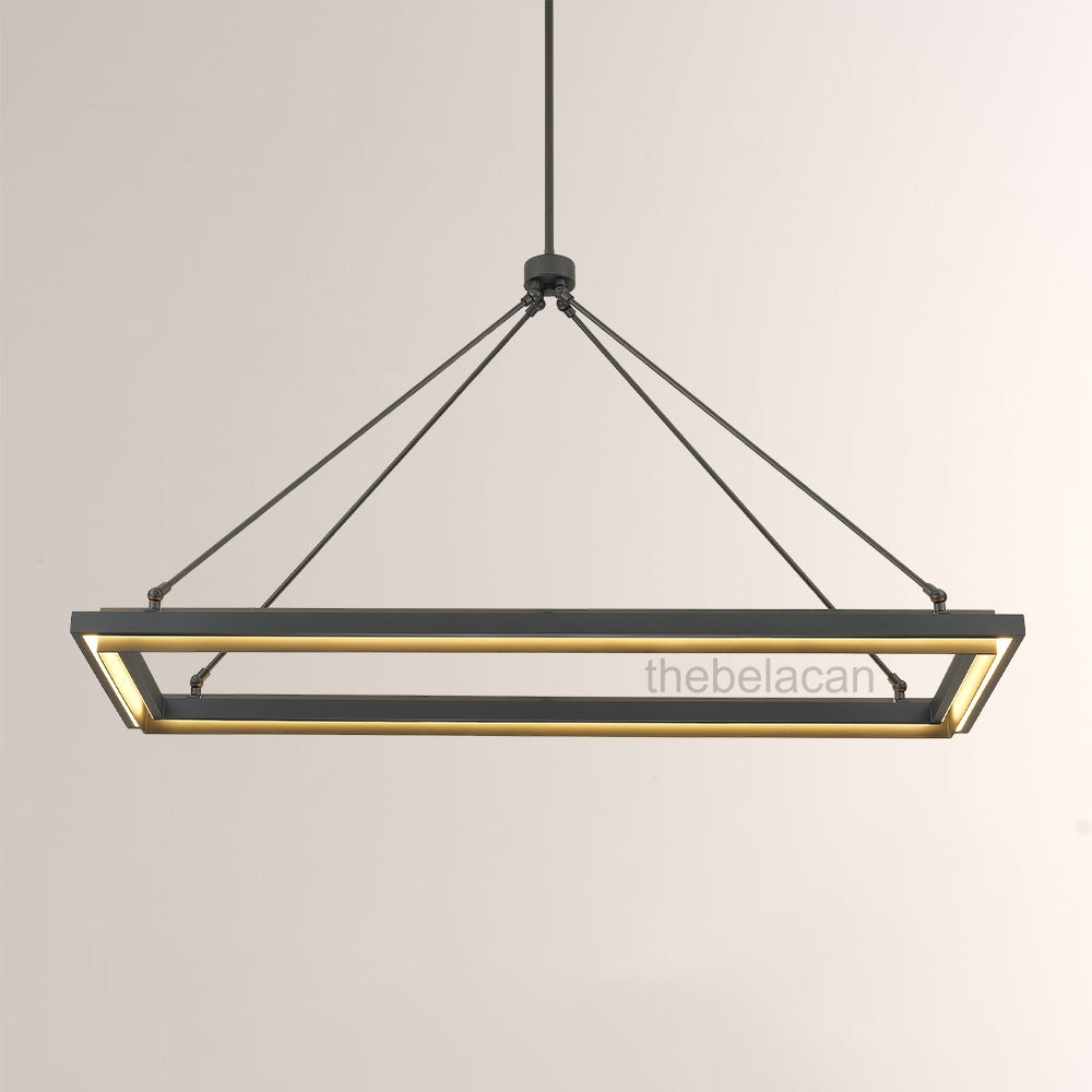 Peral Rectangular Chandelier 48"/62"