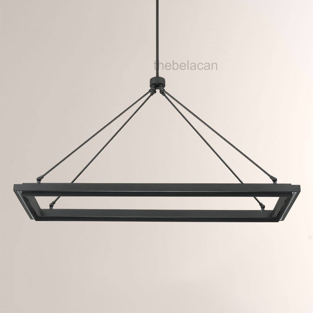 Peral Rectangular Chandelier 48"/62" - thebelacan