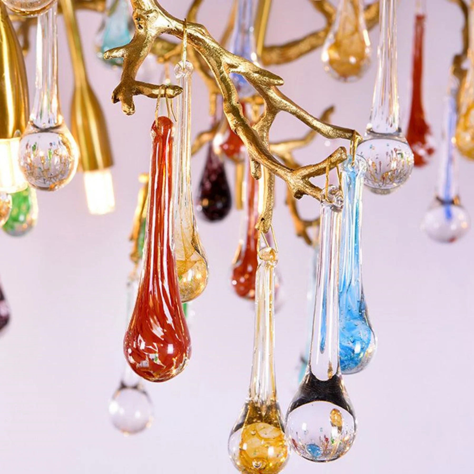 Ran Colorful Crystal Dining Branch Chandelier - thebelacan