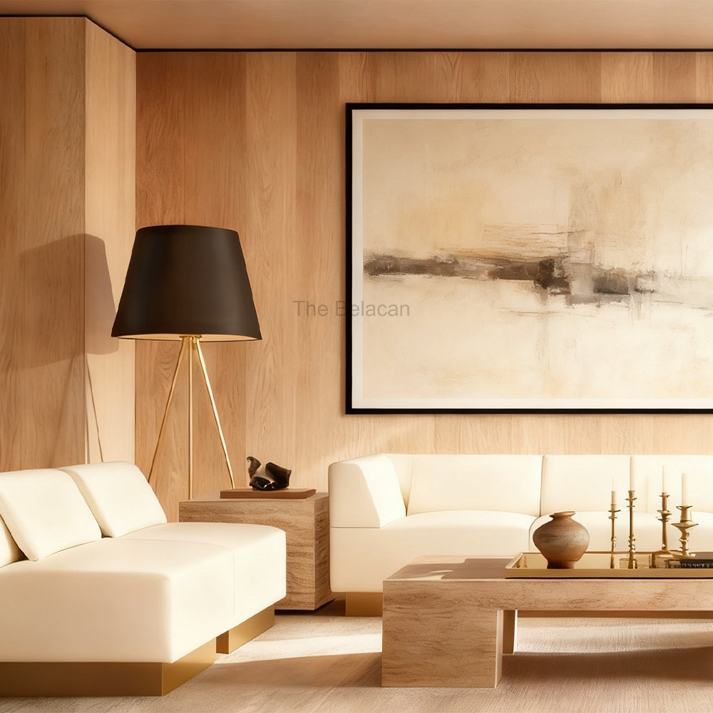 ReeEon Linen Shade Floor Lamp - thebelacan