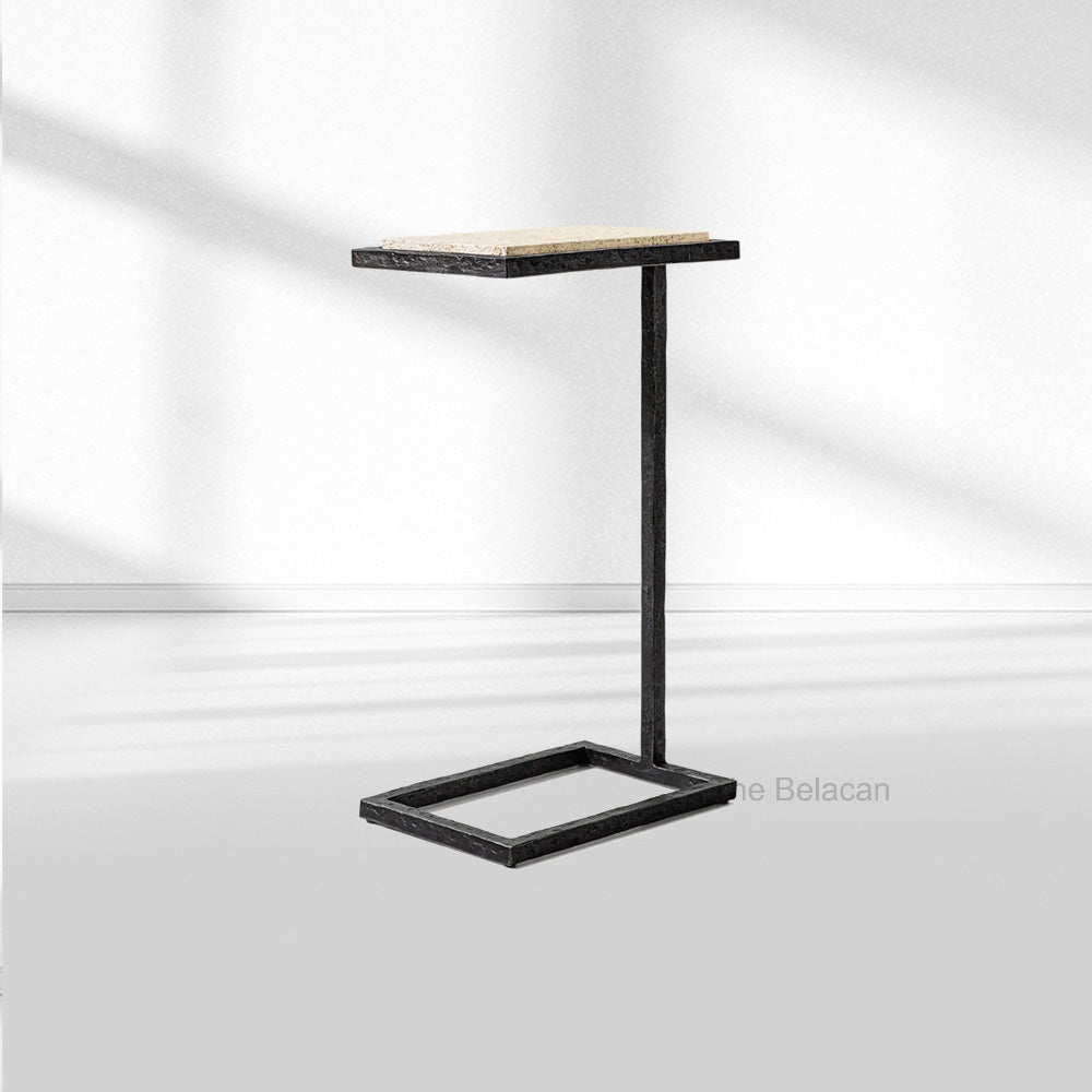 SalVerve Stone Rectangular C Table - thebelacan