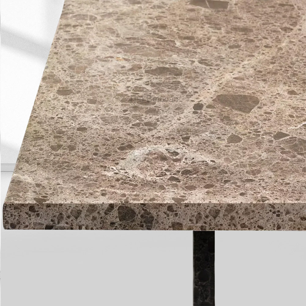 SalVerve Stone Rectangular Dining Table - thebelacan
