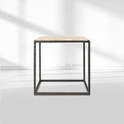 SalVerve Stone Square Side Table - thebelacan