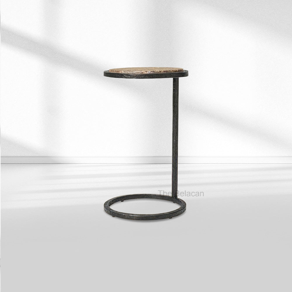 SalVerve Stone Round C Table - thebelacan