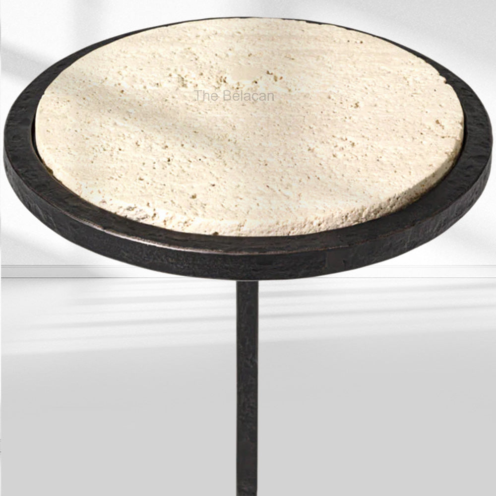 SalVerve Stone Round C Table - thebelacan