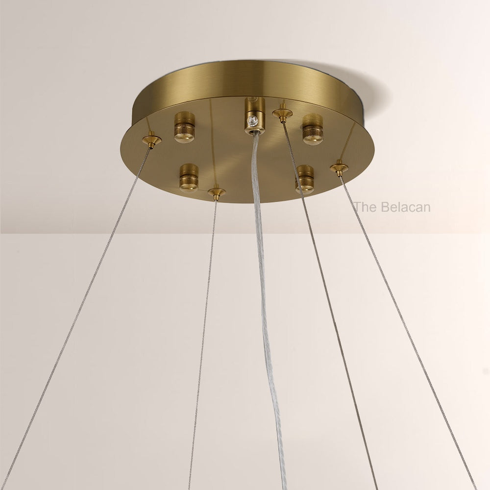 Sawyer Alabaster Round Chandelier - thebelacan