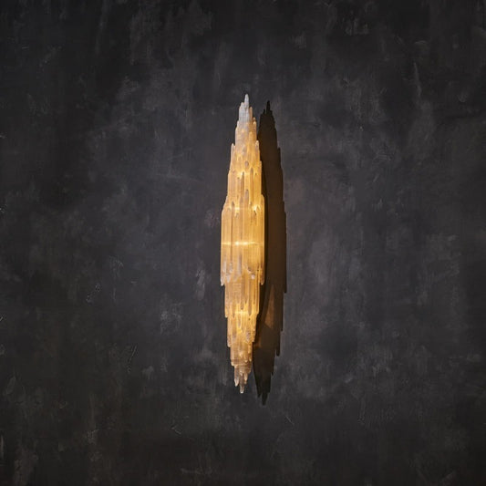 Selenite Crystal Wall Sconce 24“ 74”H - thebelacan