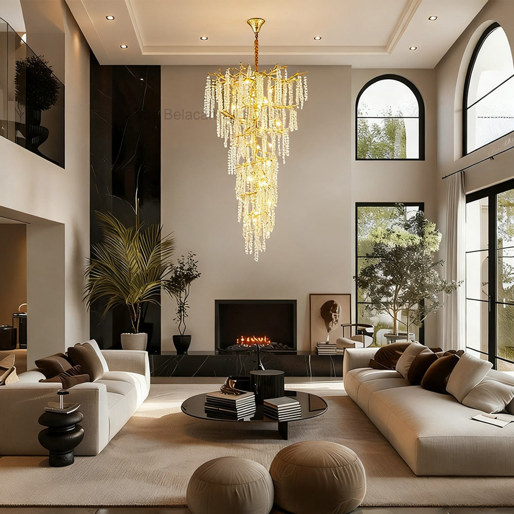 Shiro Noda Crystal Tree Branch Chandelier 95 - thebelacan