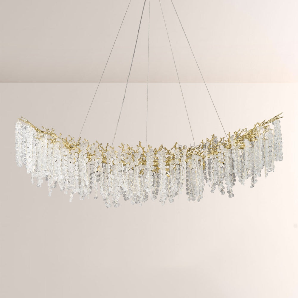 Shiro Noda Crystal Tree Branch Linear Chandelier 72 - thebelacan