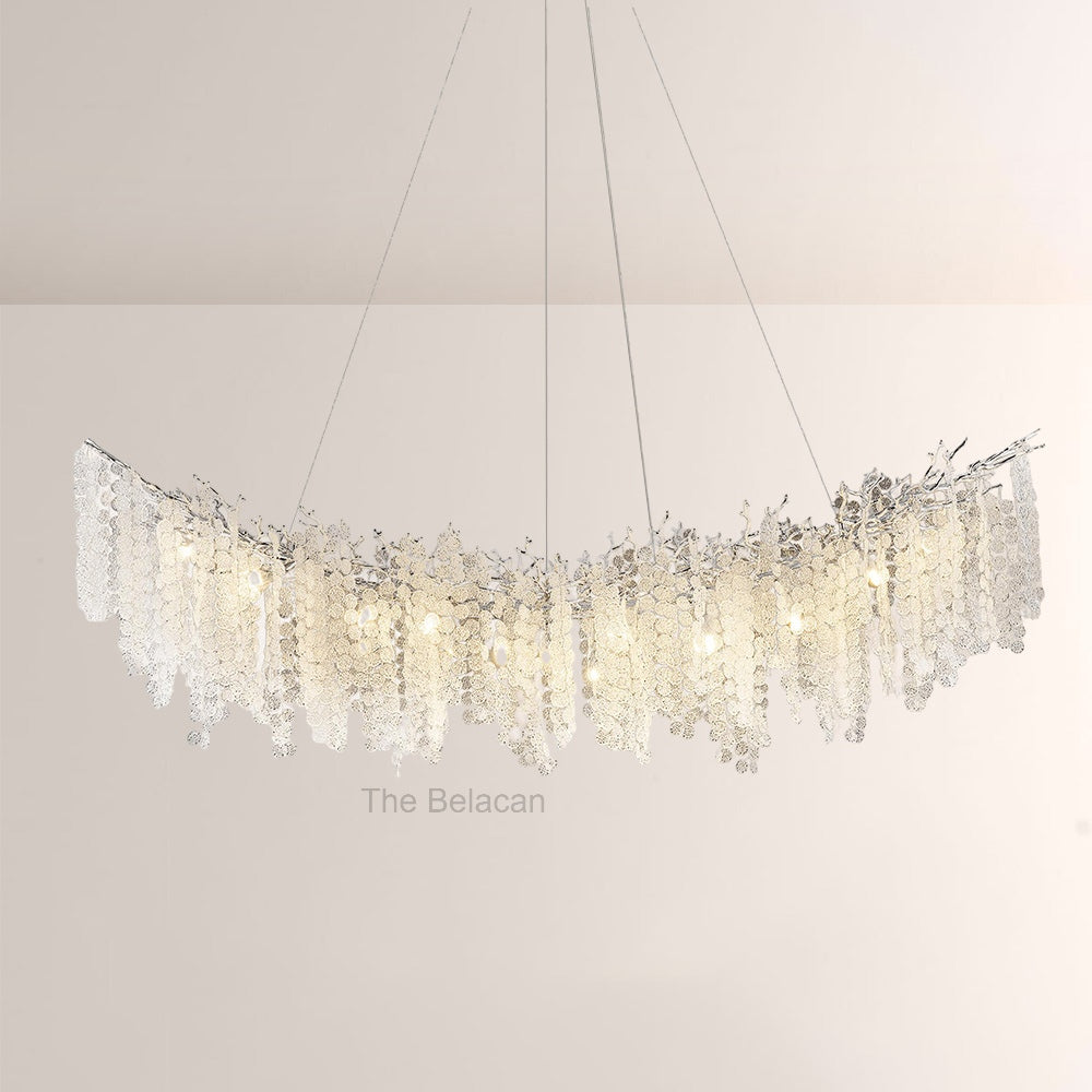 Shiro Noda Crystal Tree Branch Linear Chandelier 72 - thebelacan