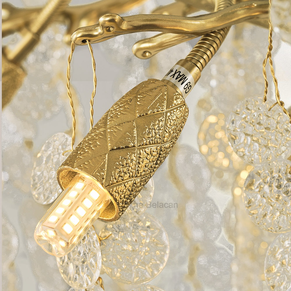 Shiro Noda Crystal Tree Branch Linear Chandelier 72 - thebelacan