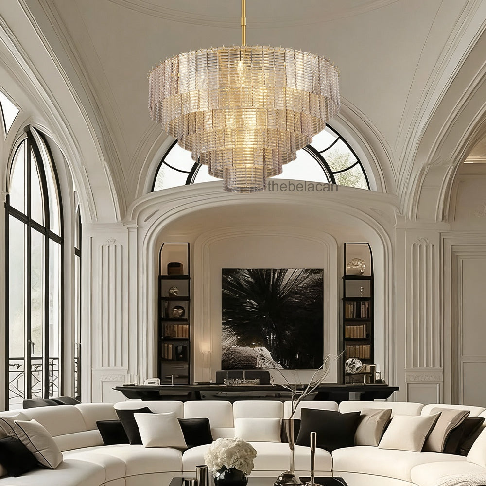 Sireni Glass Round Chandelier 41” - thebelacan