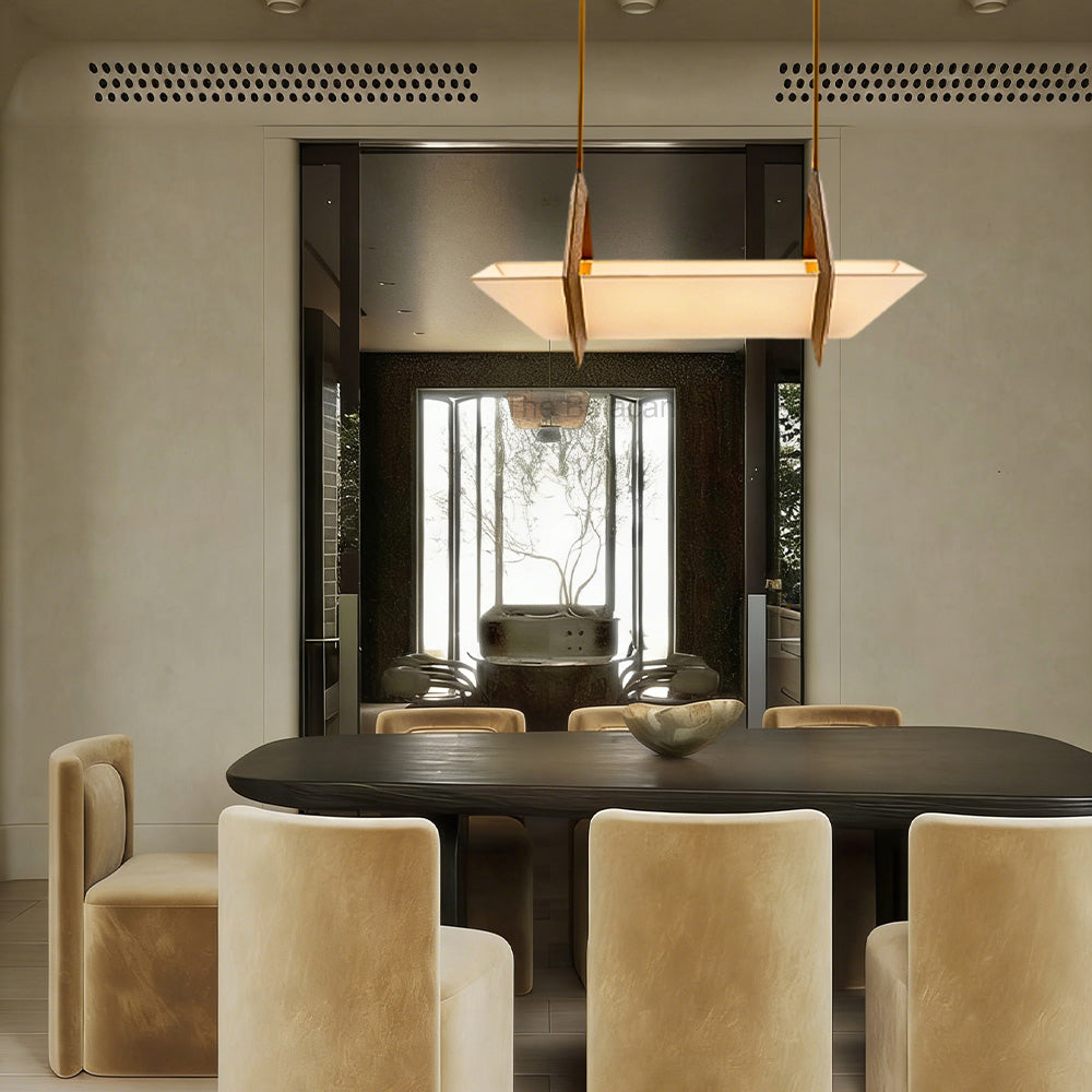 Spencer Fabric Linear Chandelier - thebelacan