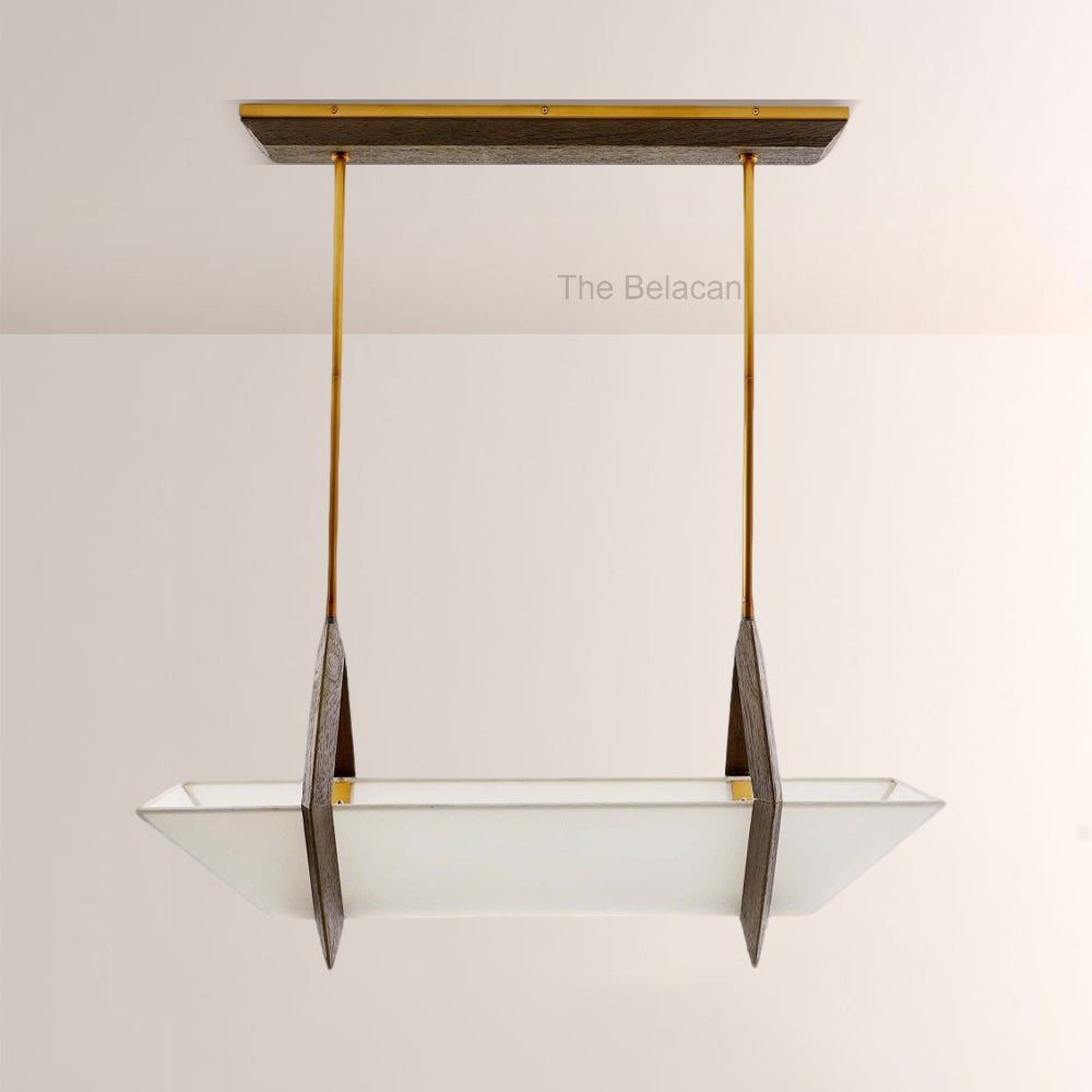 Spencer Fabric Linear Chandelier - thebelacan