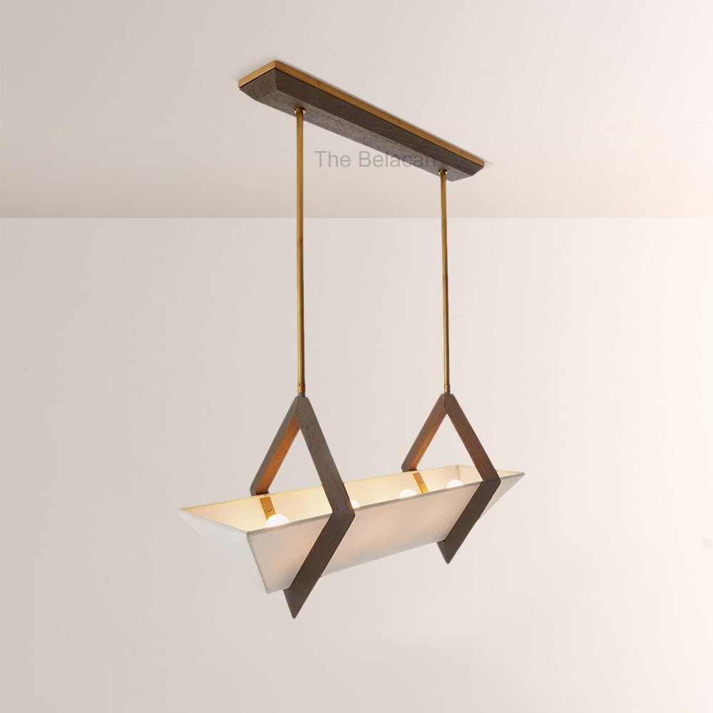 Spencer Fabric Linear Chandelier - thebelacan