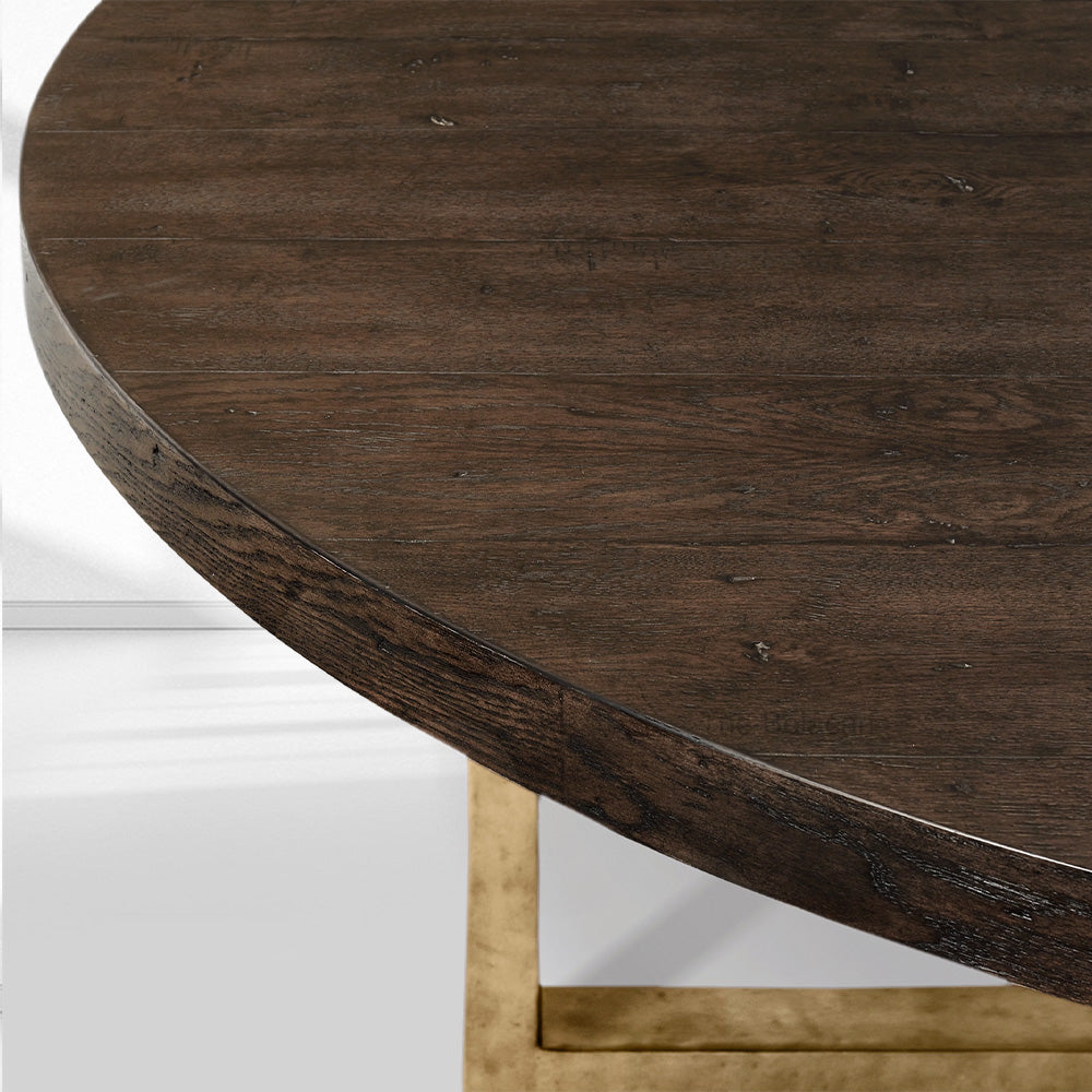 T-Brace Round Dining Table