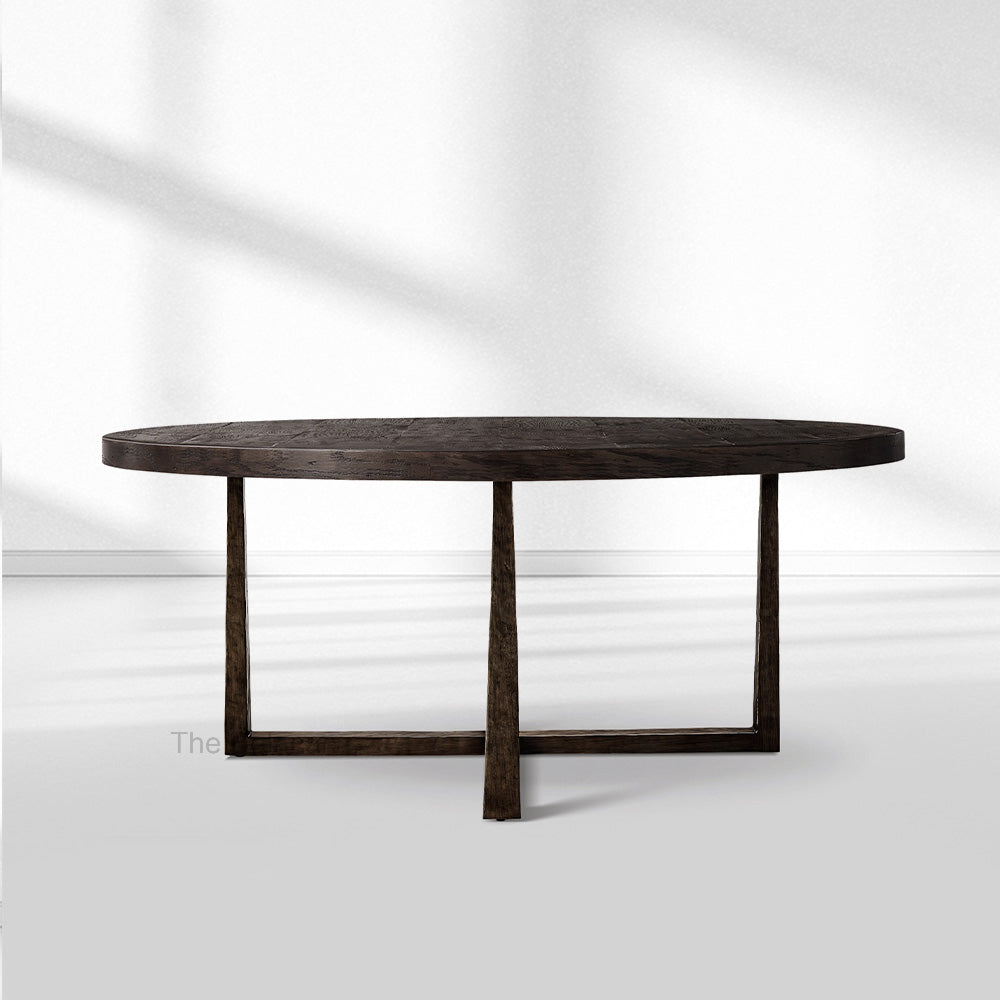 T-Brace Round Dining Table
