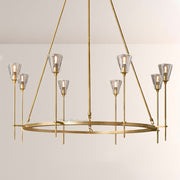 TorApex De Verre Round Chandelier 46 - thebelacan