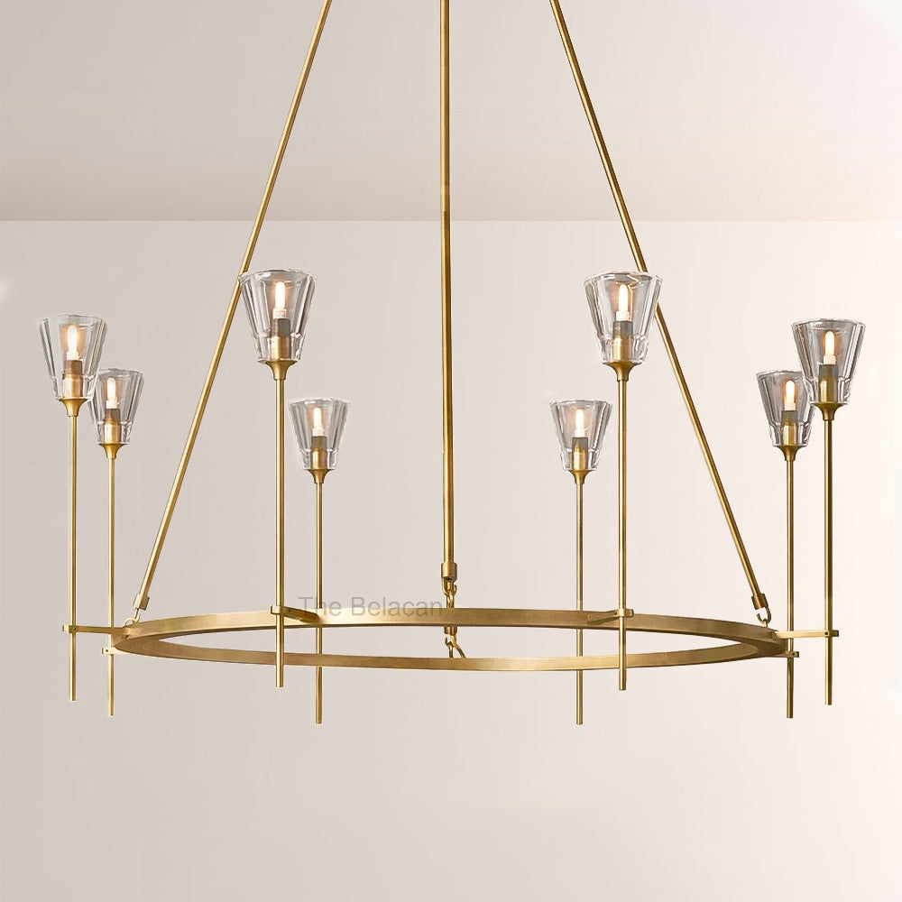 TorApex De Verre Round Chandelier 46 - thebelacan