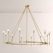 TorApex De Verre Round Chandelier 70 - thebelacan