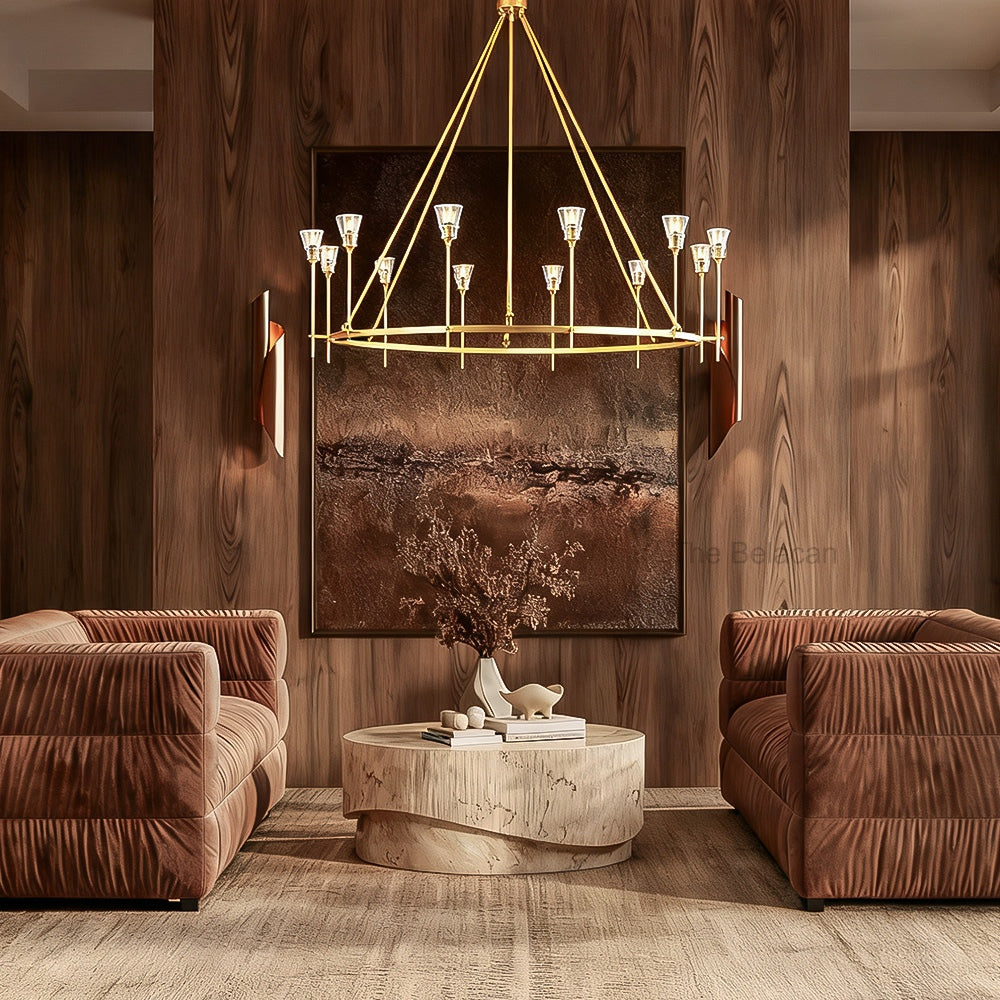 TorApex De Verre Round Chandelier 70 - thebelacan