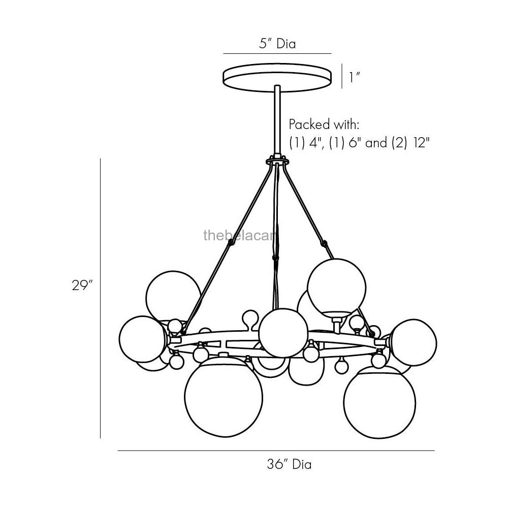 TroLuxe Round Chandelier - thebelacan