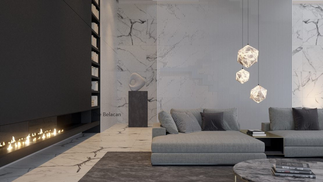Alabaster Mete Chandelier - thebelacan