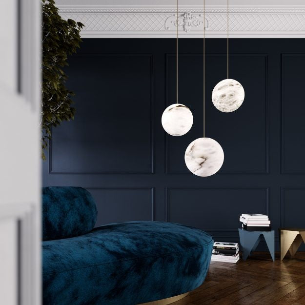 Alabaster Moon Chandelier - thebelacan