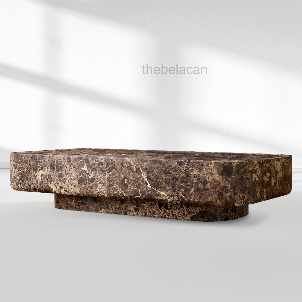 VitLuxe Carved Coffee Table - thebelacan
