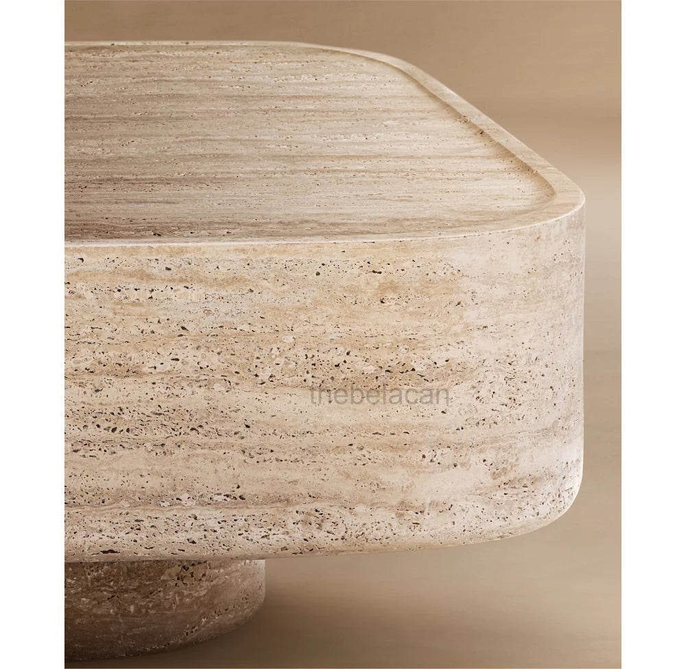 VitLuxe Carved Coffee Table - thebelacan