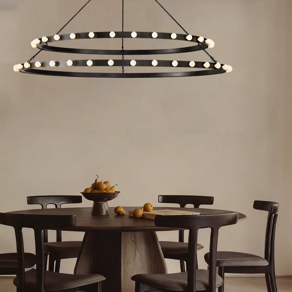 Vitara Round Two Tiered Chandelier - thebelacan