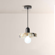 Vitrella Disc-Shade Marble Pendant - thebelacan