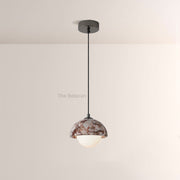 Vitrella Dome-Shade Marble Pendant(1/3-Head) - thebelacan