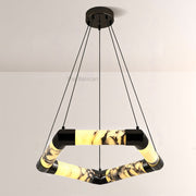 Vitrella Hexagonal Marble Chandelier - thebelacan