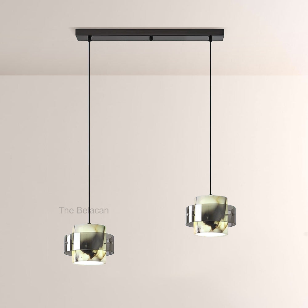 Vitrella Marble Cylinder Pendant(1/2/3-Head) - thebelacan