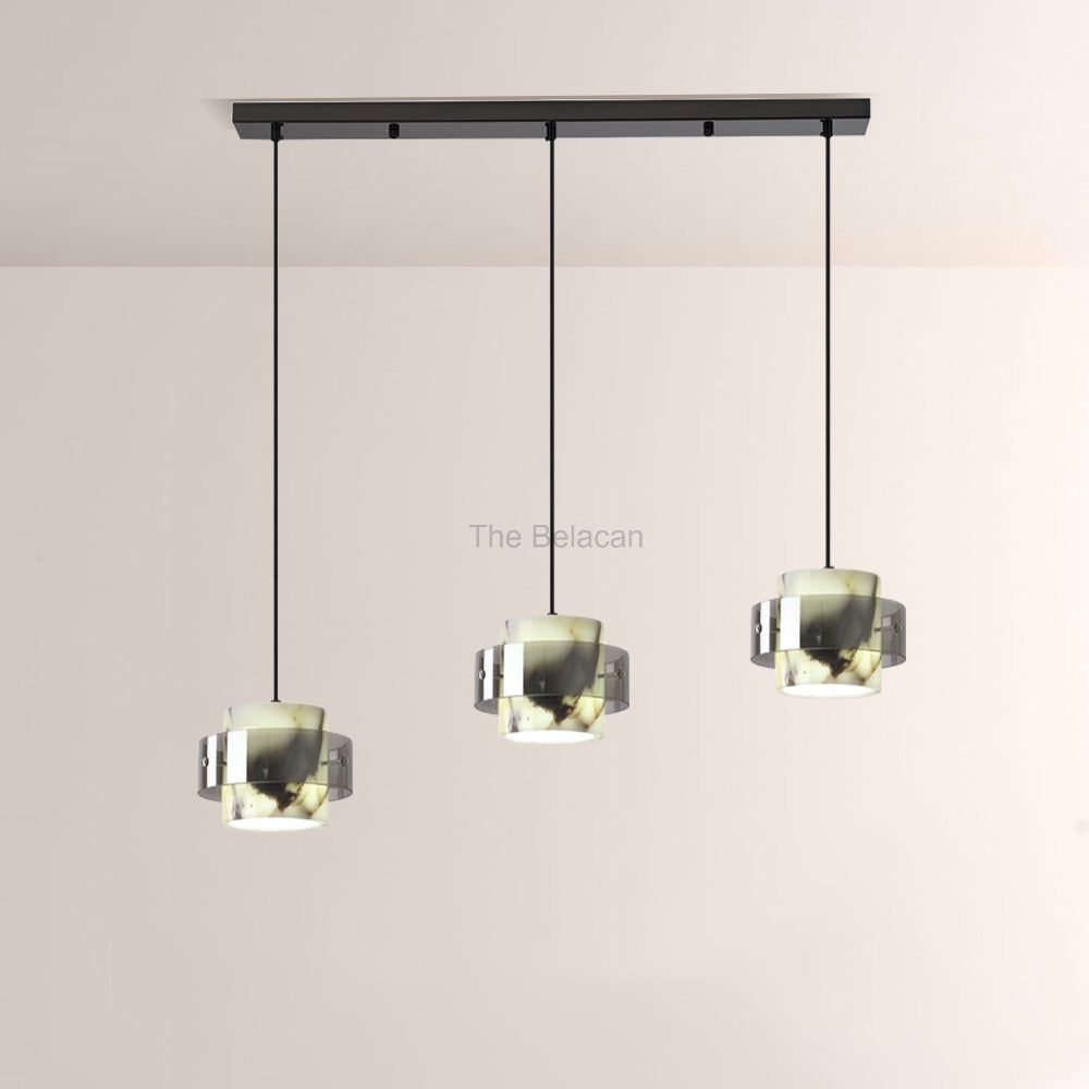 Vitrella Marble Cylinder Pendant(1/2/3-Head) - thebelacan