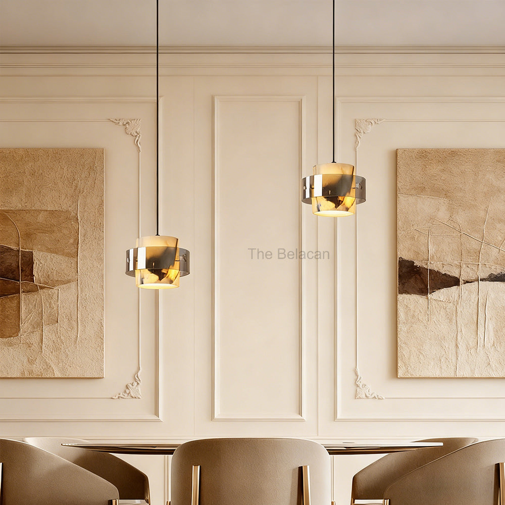 Vitrella Marble Cylinder Pendant(1/2/3-Head) - thebelacan