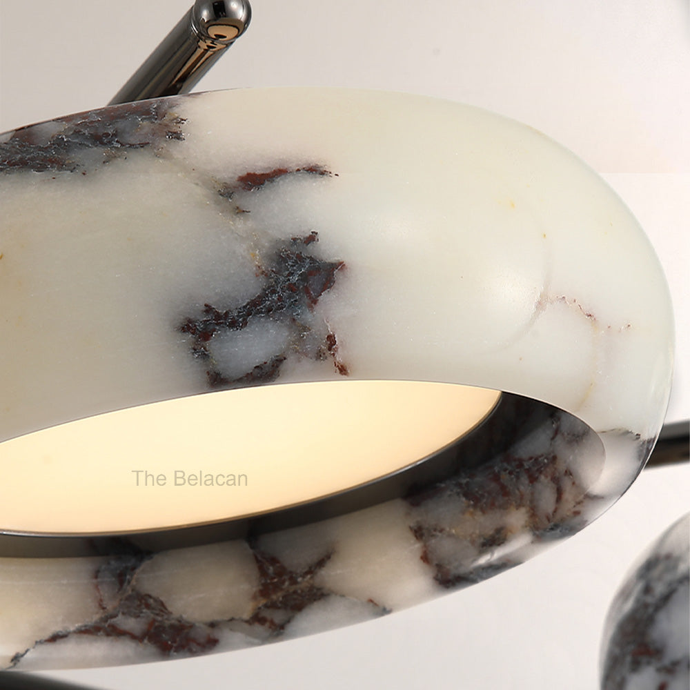 Vitrella Multi-Ring Marble Chandelier - thebelacan