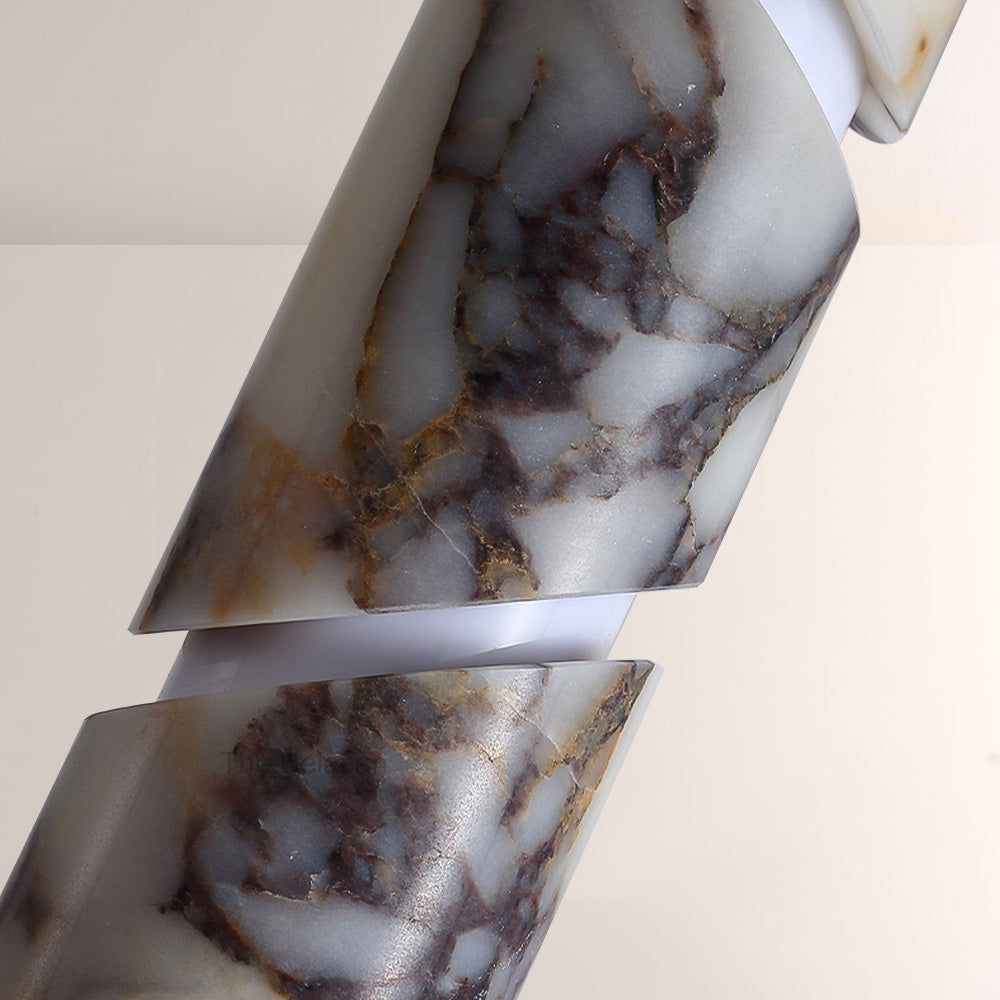 Vitrella Swirl-Accent Marble Cylinder Pendant - thebelacan