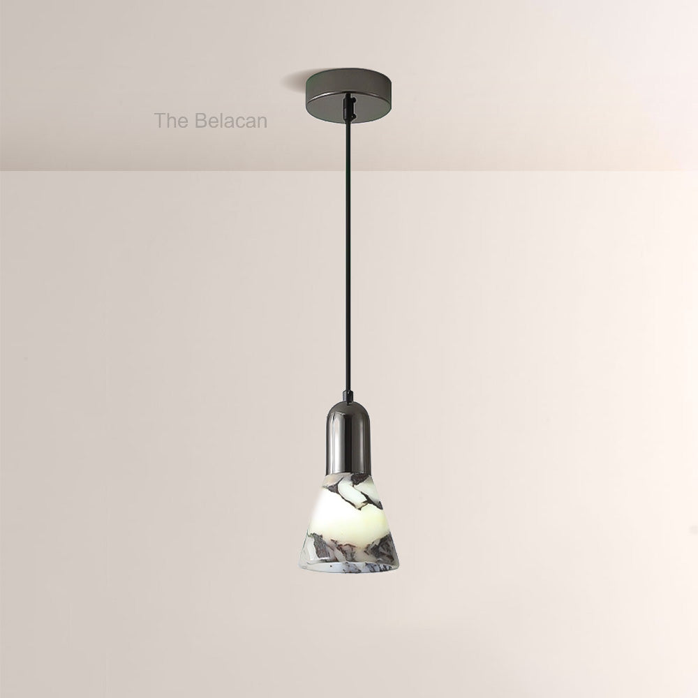 Vitrella Tapered Marble Shade Pendant(1/2/3-Head) - thebelacan