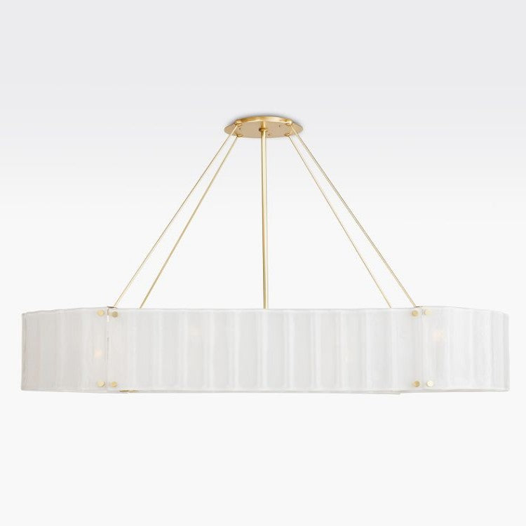 Willamette Oval Crystal Chandelier 60" - thebelacan