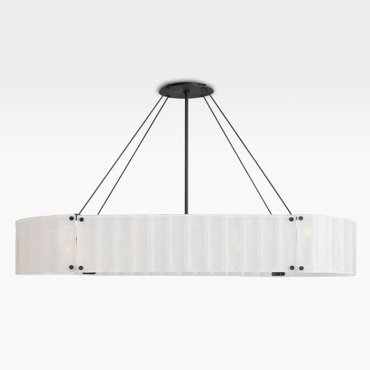 Willamette Oval Crystal Chandelier 60" - thebelacan