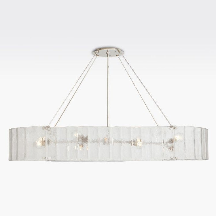 Willamette Oval Crystal Chandelier 60" - thebelacan
