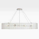 Willamette Oval Crystal Chandelier 60" - thebelacan