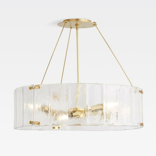 Willamette Round Crystal Chandelier 32" - thebelacan