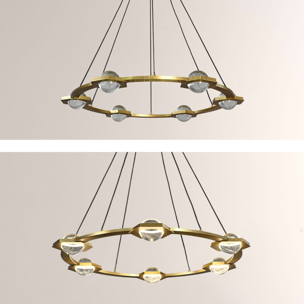 Planet Round Chandelier 36" - thebelacan