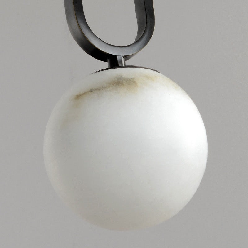 Alabaster Oval Ring Pendant - thebelacan