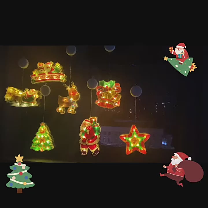Christmas Window Suction LED Hanging Light - thebelacan
